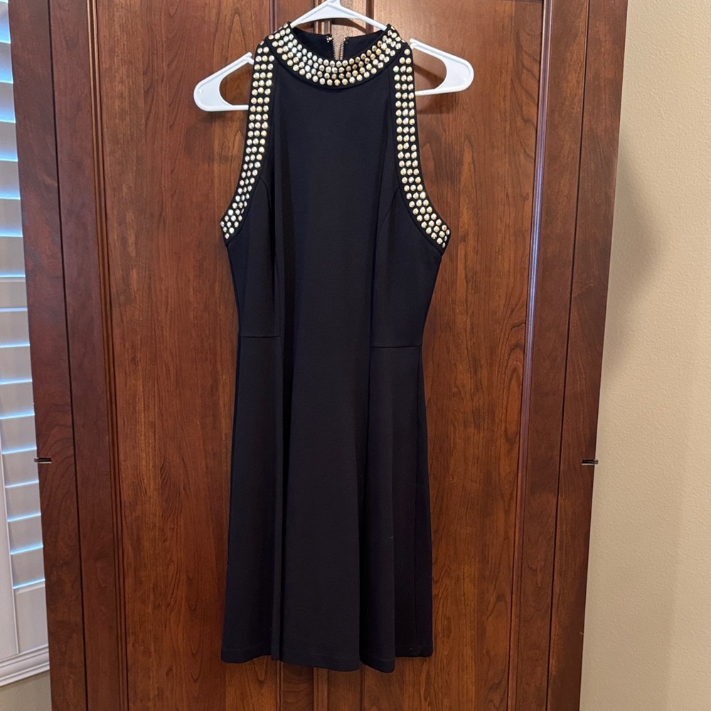 Black Ponte Carmen/(Michael Kors Look-Alike) Sheath Dress